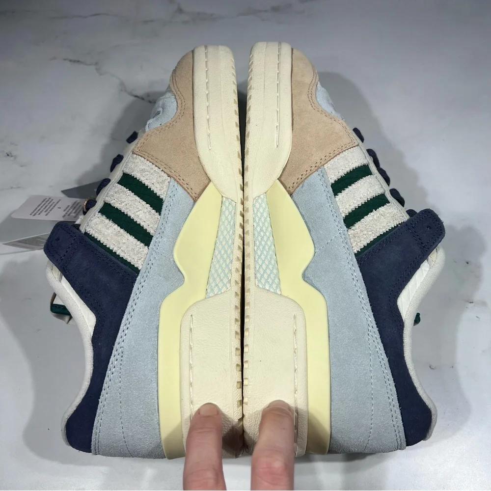 Adidas Forum 84 Low CL White Collegiate Green Magic Beige Athletic Sneakers